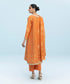 Women's Winter Unstitched Embroidered Extra Weft Jacquard Orange 3 Piece Suit